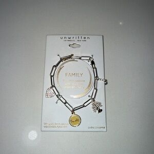 Unwritten Silver and Gold Charm Bracelet